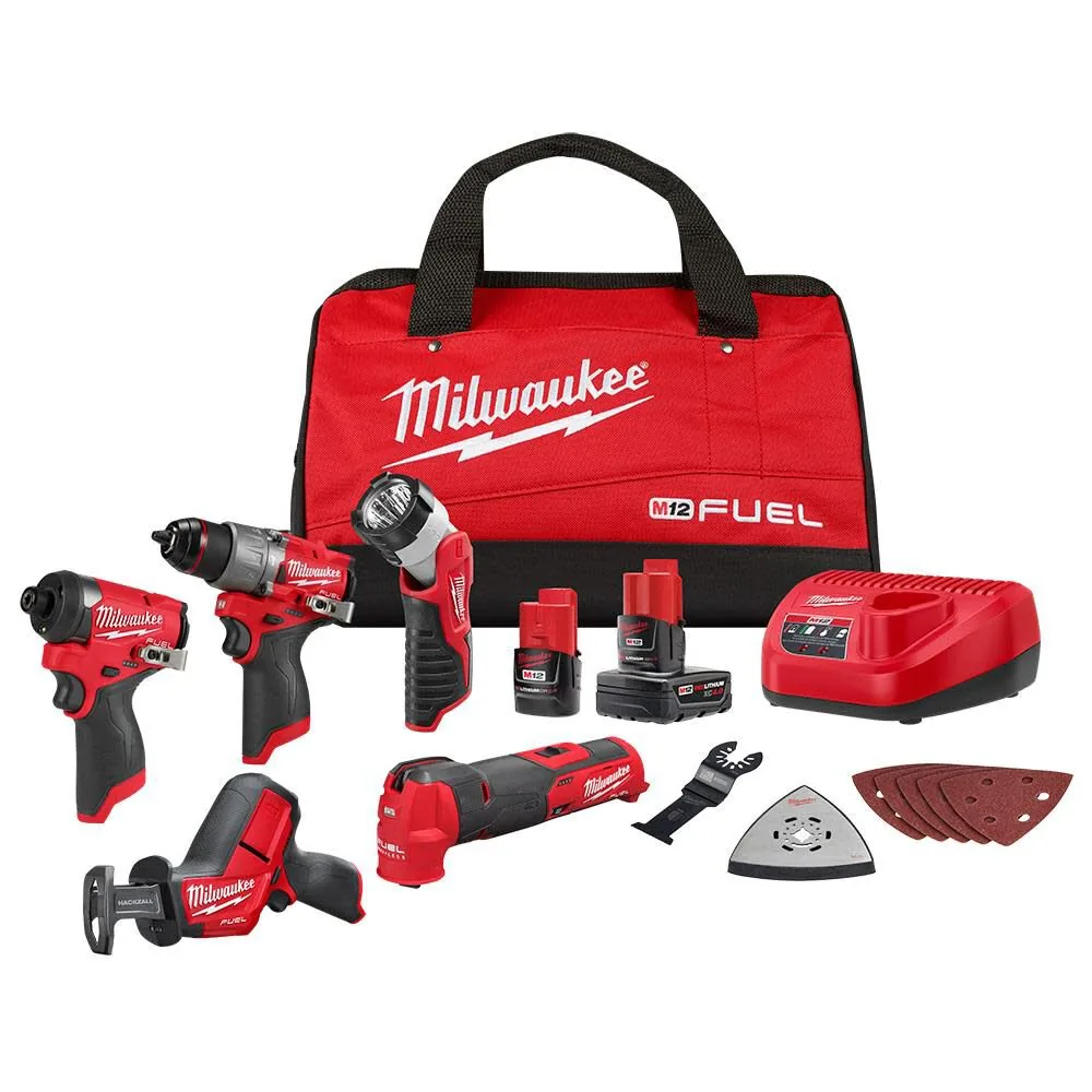 NEW Milwaukee M12 FUEL 5-Tool Combo Kit