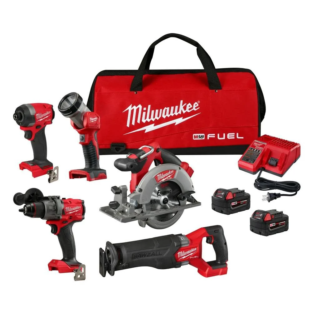 NEW Milwaukee M18 FUEL 5 Tool Combo Kit