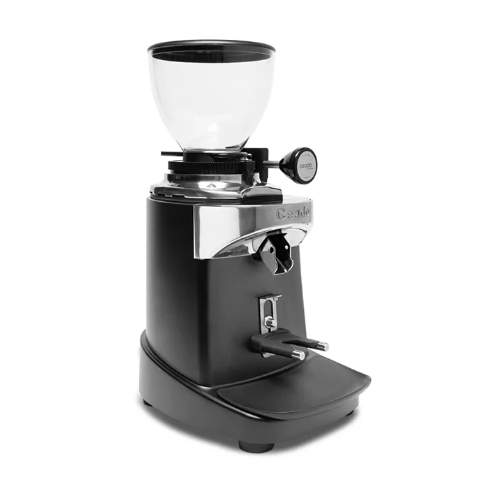 A sleek, Ceado E37S Espresso Grinder Black, showcasing its modern design and touchscreen display