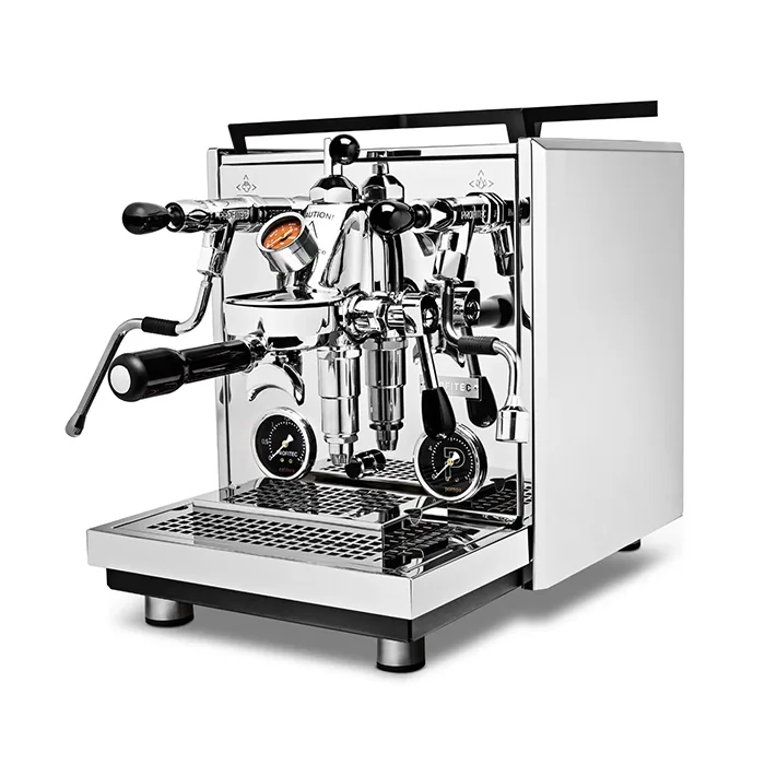A detailed shot of the Profitec Drive Espresso Machine Stainless Steel menu on the Profitec Drive, showing programmable features and settings