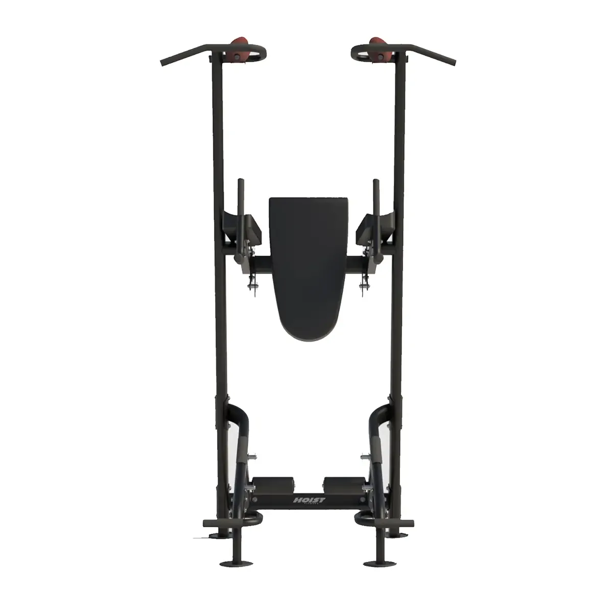 Hoist bodyweight training station for dips and chin ups