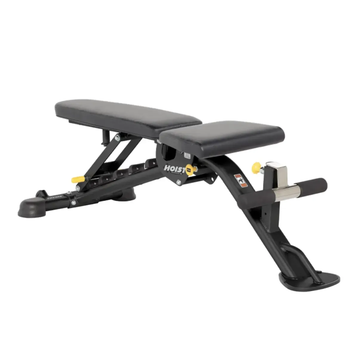 Adjustable incline flat decline bench with transport wheels