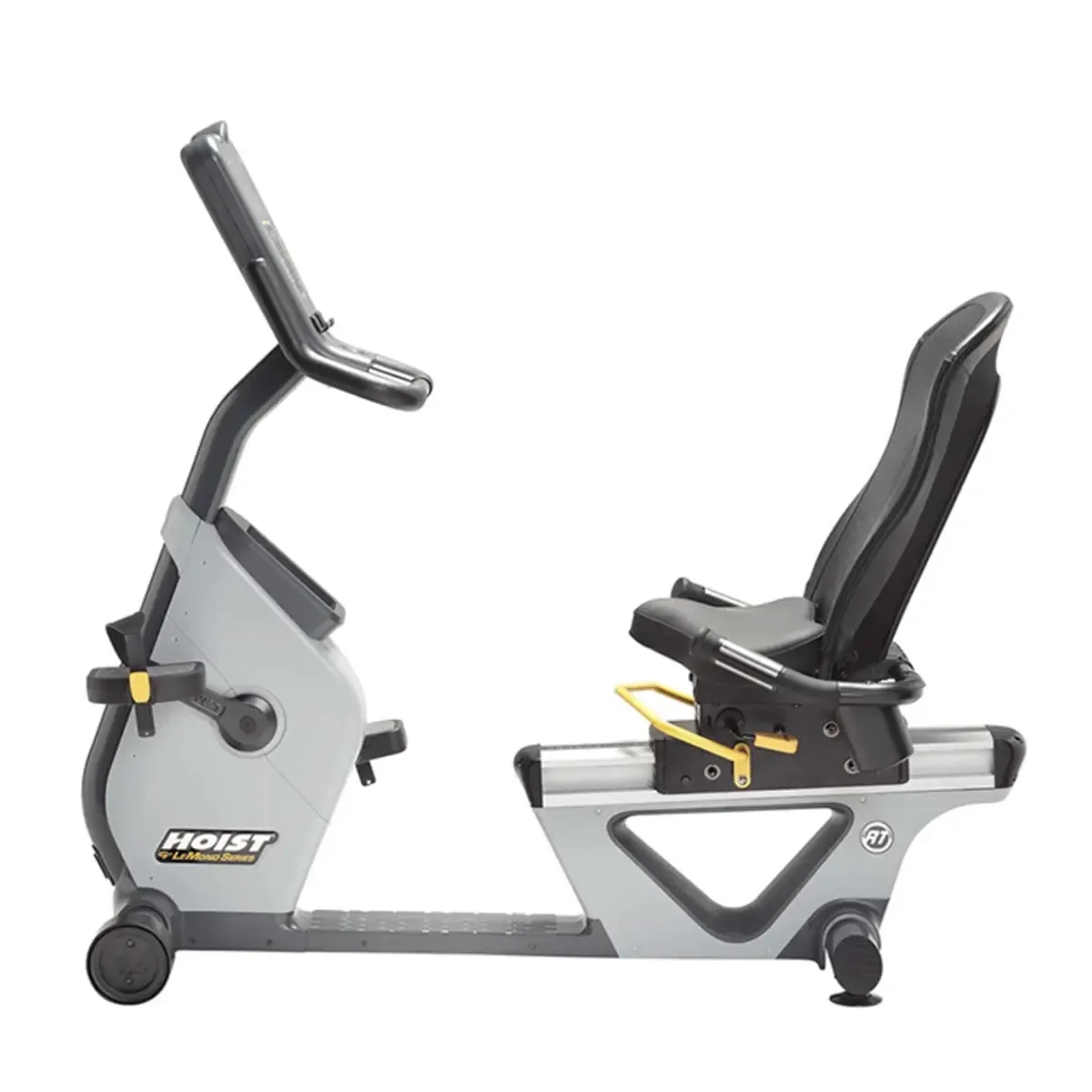 Hoist recumbent bike with Bluetooth LE and contact heart rate sensors