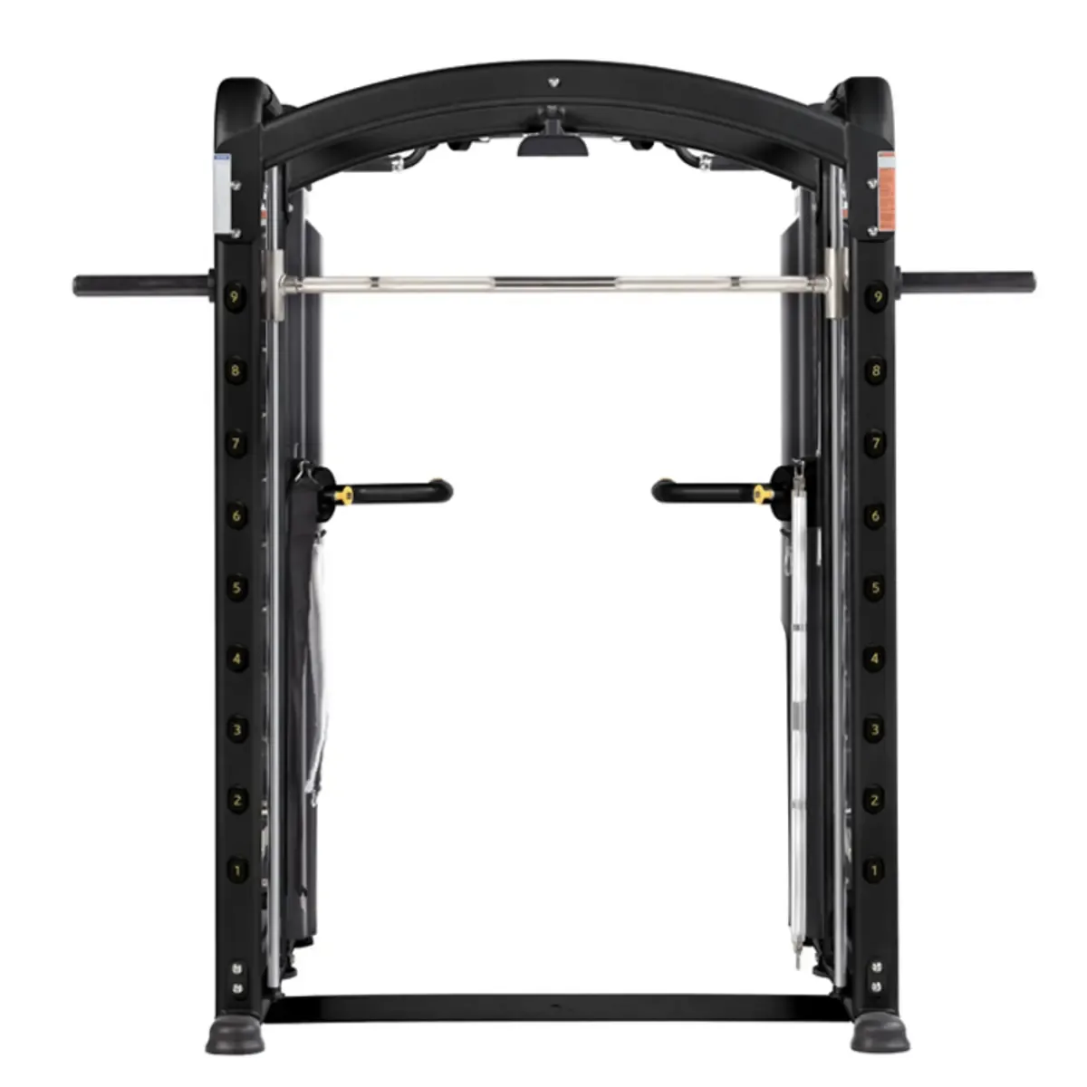 Hoist Mi7 home gym with rotating columns and pull-up grips