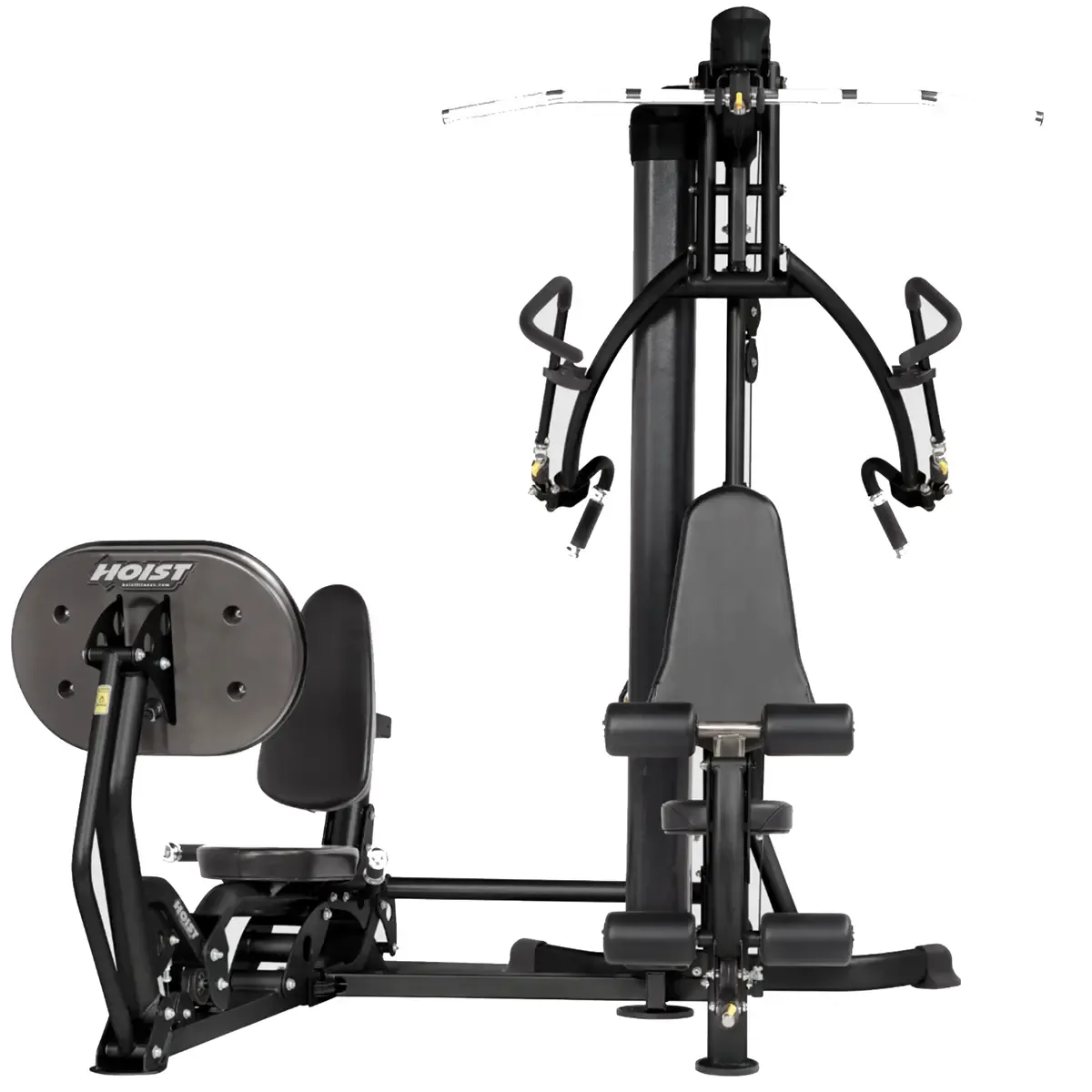 Hoist Mi1 strength machine with telescoping roller pad