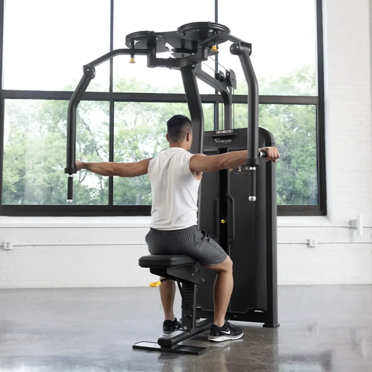 Vision Keystone Commercial upper-body training station with 107 kg weight stack