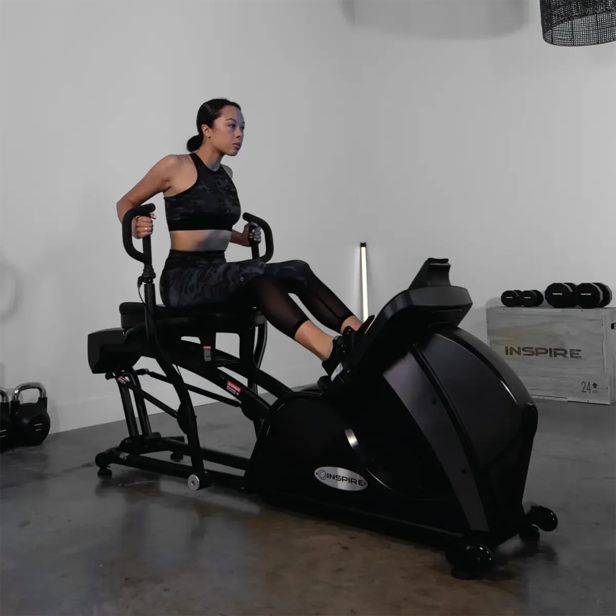 Inspire CR2 Bi-directional resistance rower with multi-grip handles