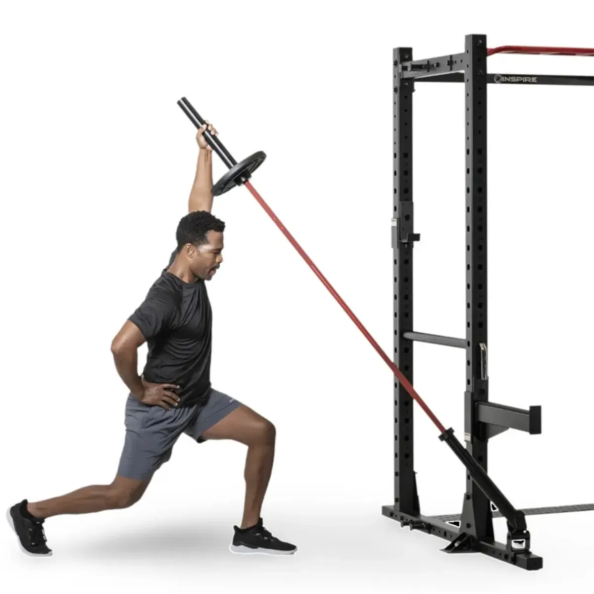 Inspire Fitness FPC1 Heavy-duty power cage with multi-grip pull up bar and landmine attachment