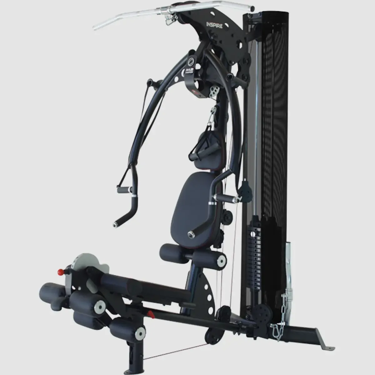 Inspire Fitness M2 Multi Gym with 165 lb weight stack and accessories