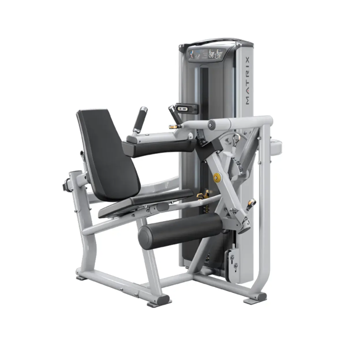 Matrix Versa Seated Leg Curl Machine with full front and rear shields