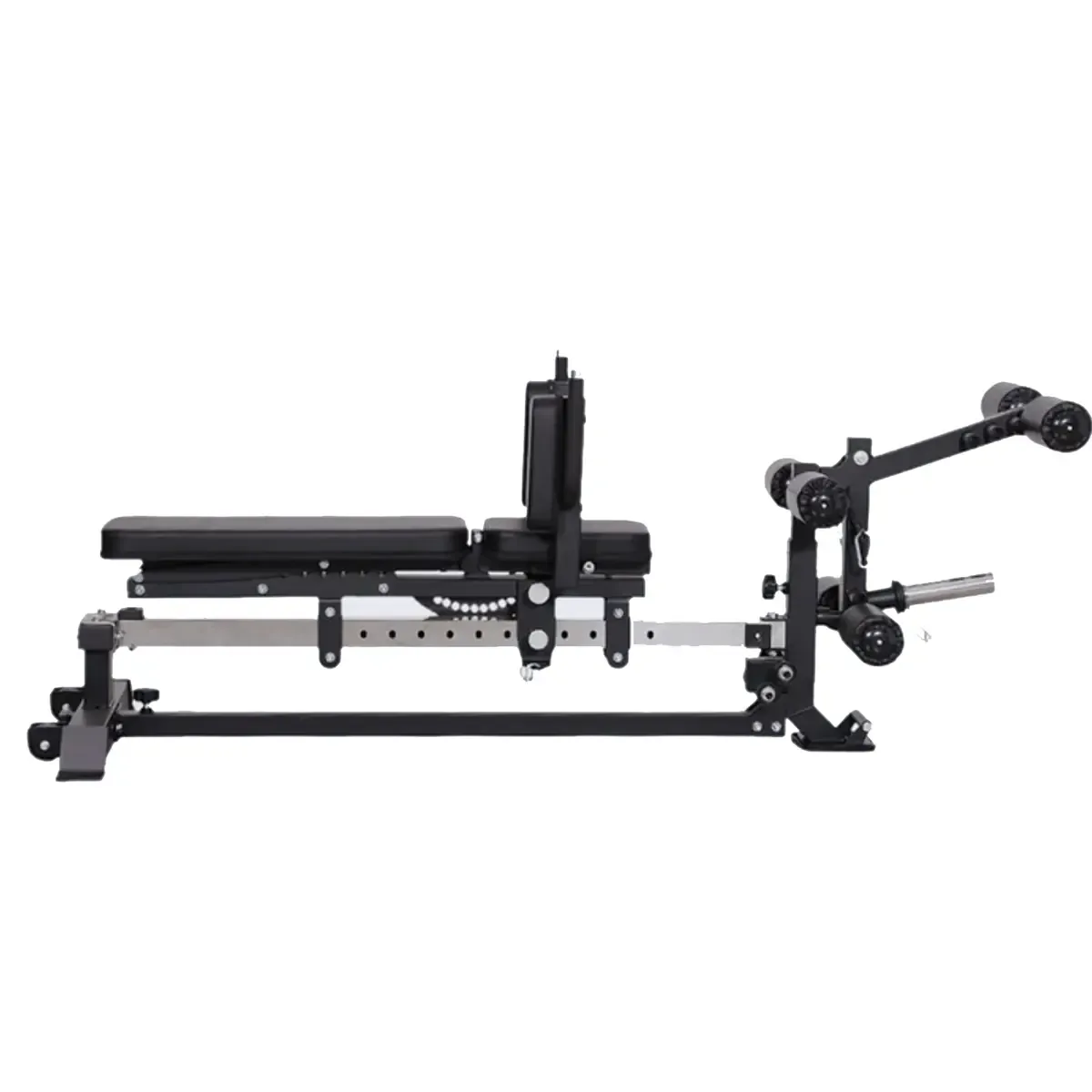 Force USA Adjustable cable bench with diamond-plated footplate for leg training