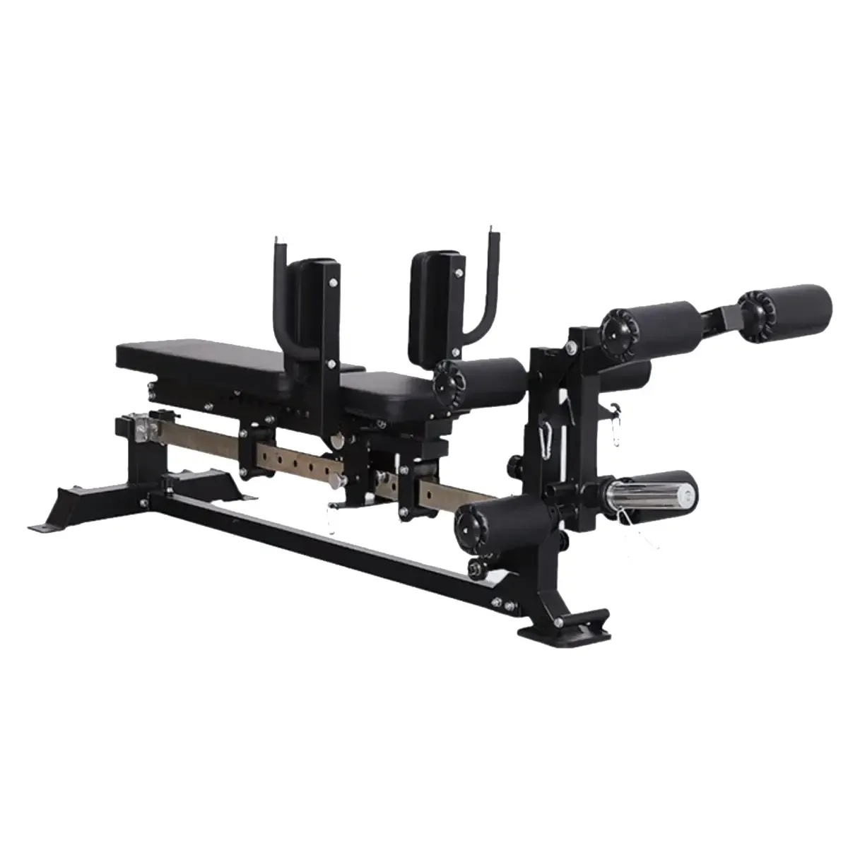 Force USA Sliding Bench connected to compatible all-in-one trainer