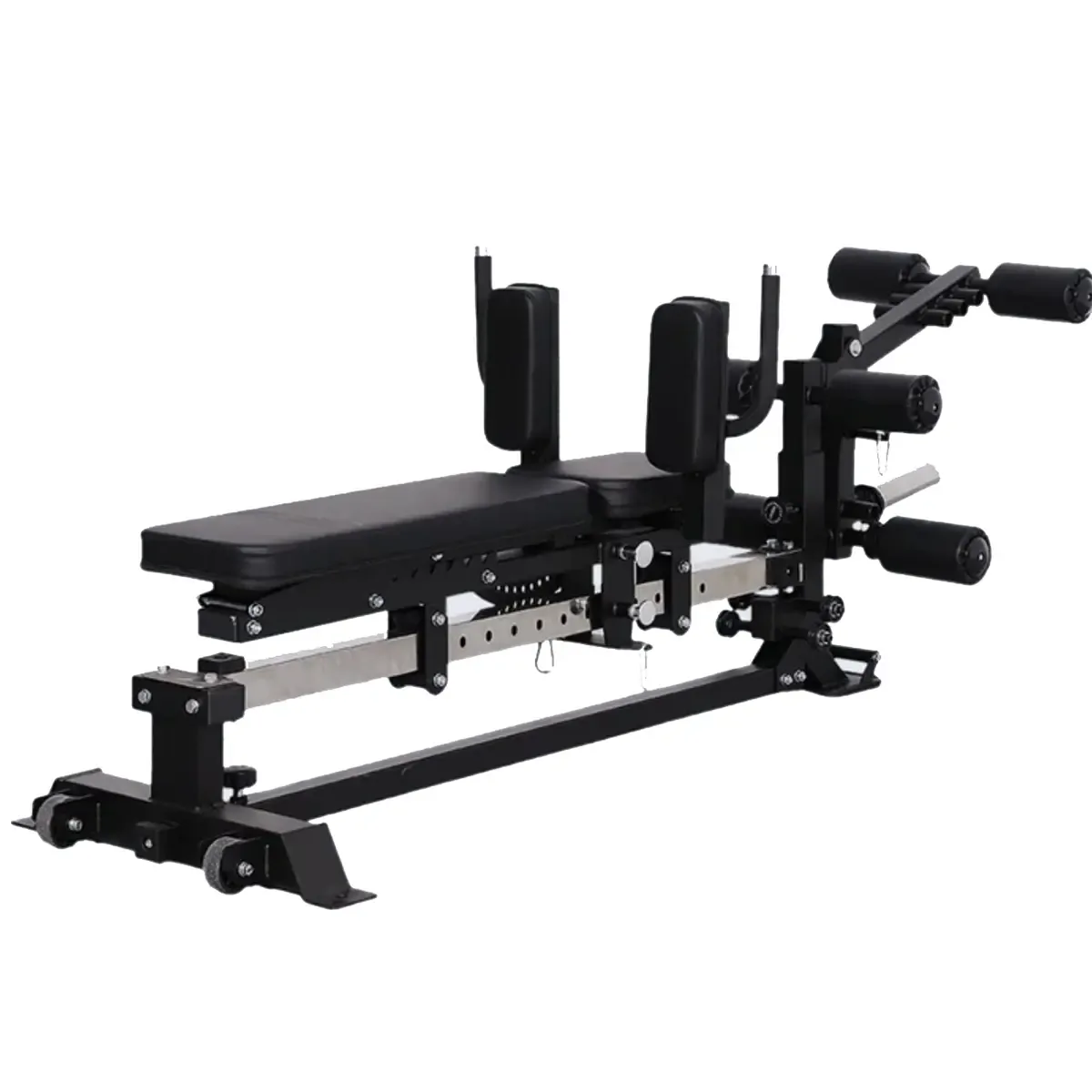 Force USA Sliding Bench upright storage position with compact design