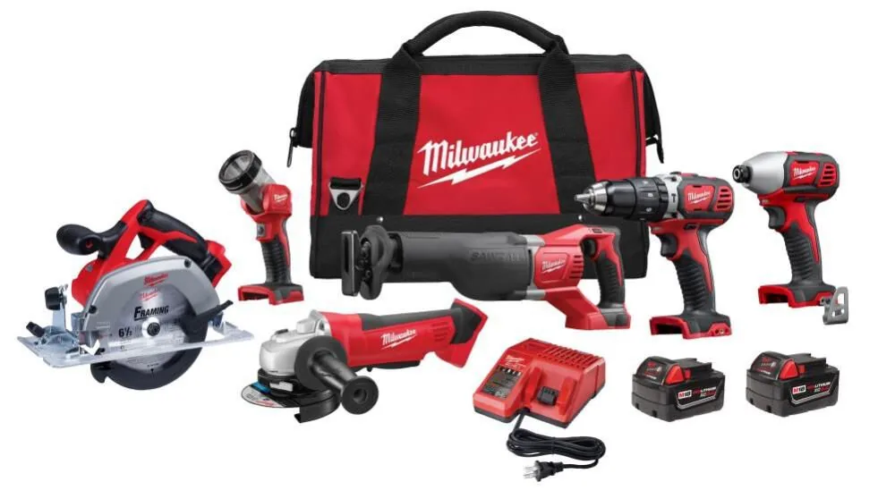 NEW Milwaukee M18 Cordless Lithium-Ion 6-Tool Combo Kit