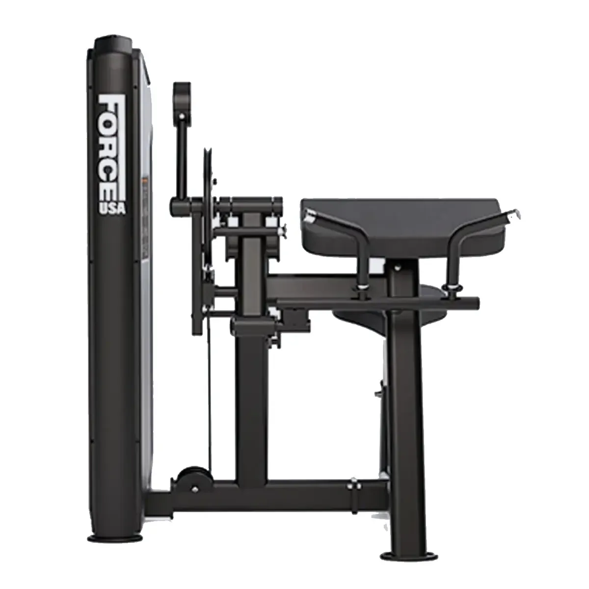 Force USA Pin-loaded arm machine with adjustable seat and ergonomic arm pad