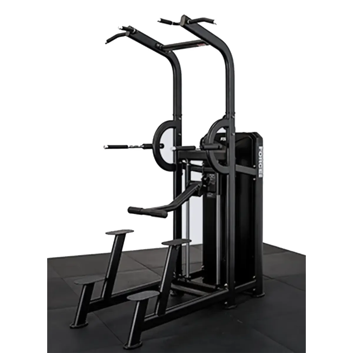 Force USA upper body station with ergonomic handles and counterweight support