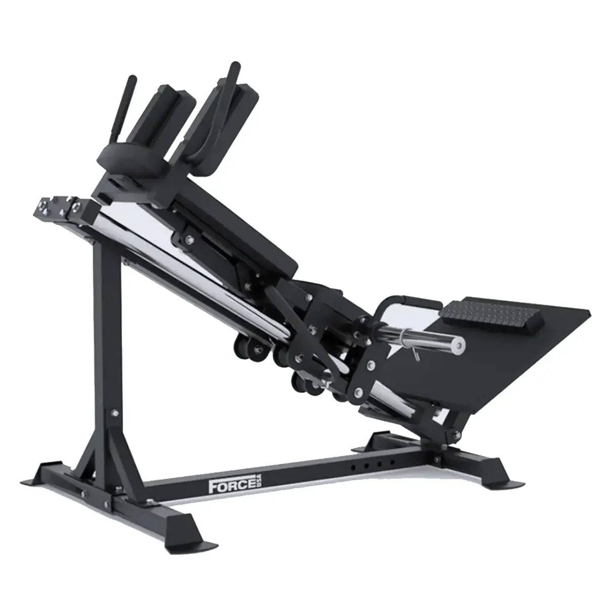 Space-saving Force USA leg press for home gym training