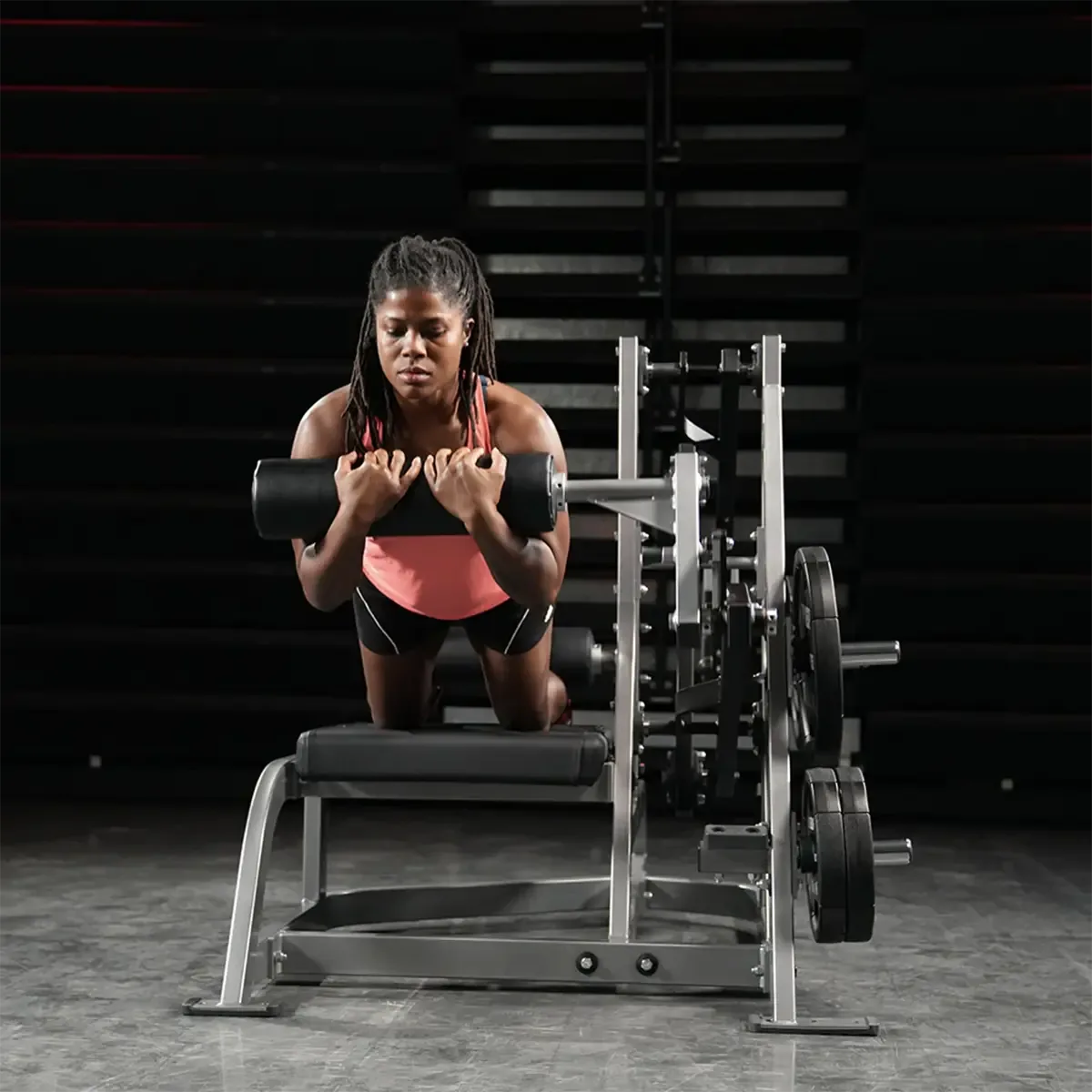 Hammer Strength Nordic ham machine with single pad adjustment