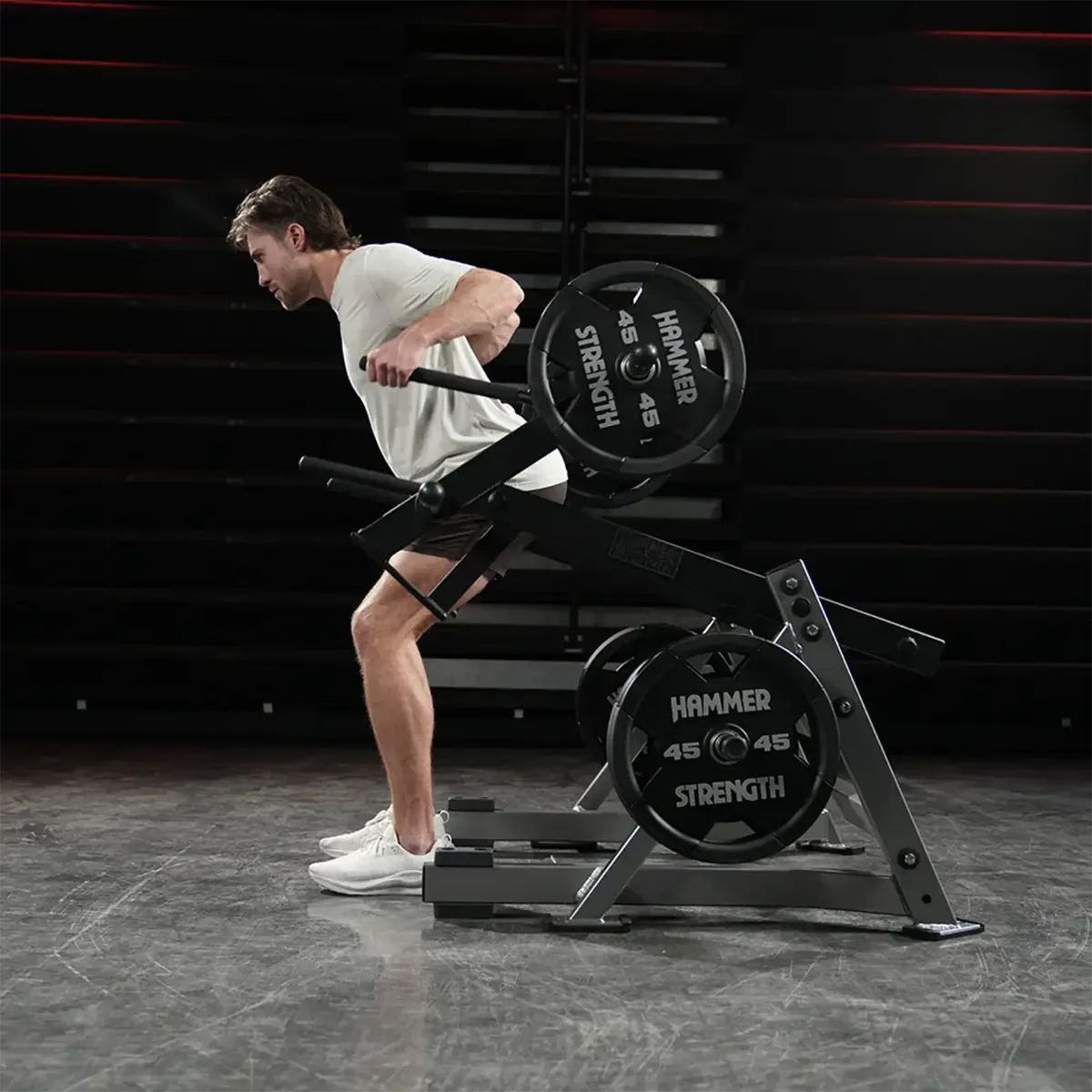 Hammer Strength Ground Base Multi-Squat for bilateral and unilateral training