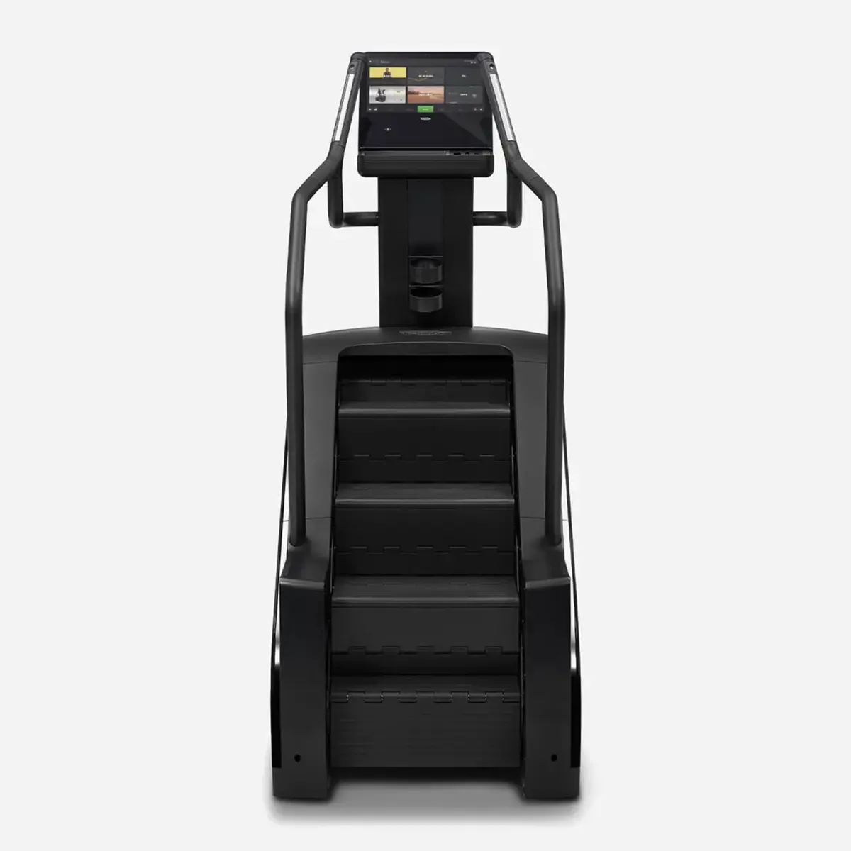 Technogym stair workout machine with easy access step and split step technology