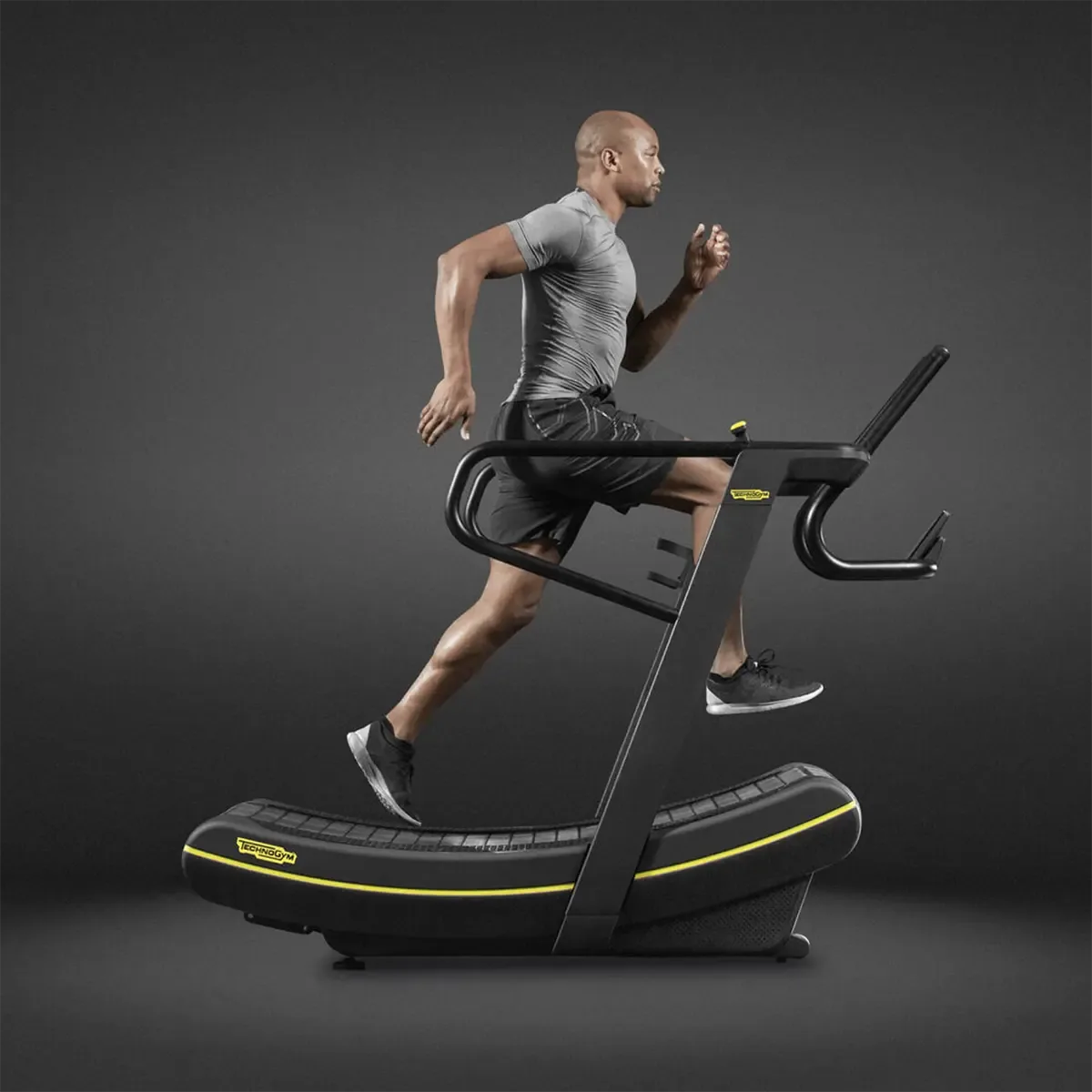 Technogym Skillmill Connect Manual treadmill with magnetic resistance and curved slat surface