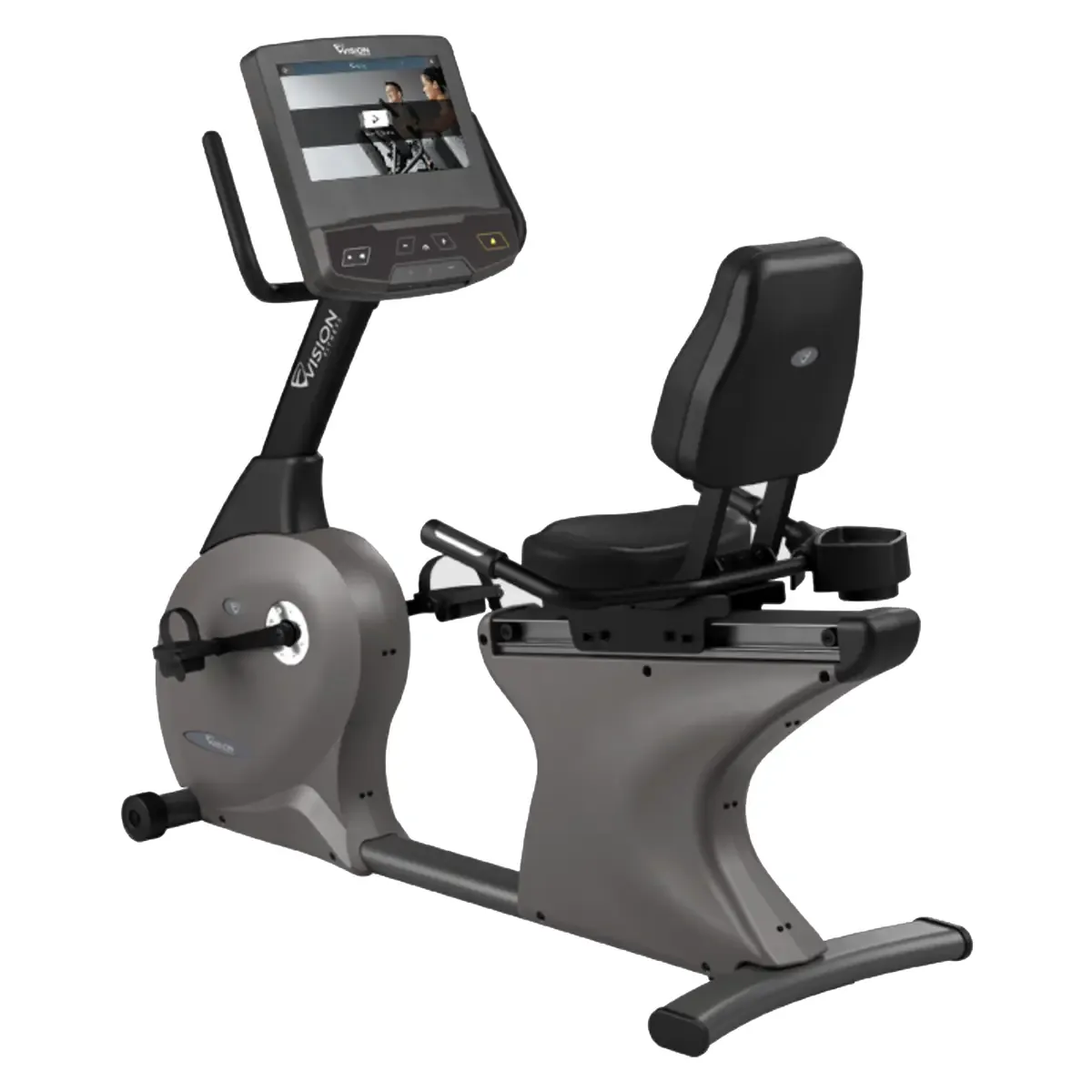 Vision R600E Recumbent Bike with 16 inch touchscreen console