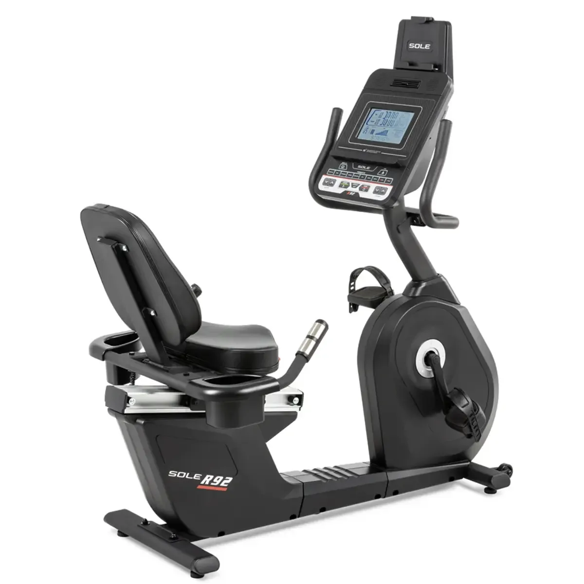 SOLE R92 Exercise Bike with 9 inch backlit LCD