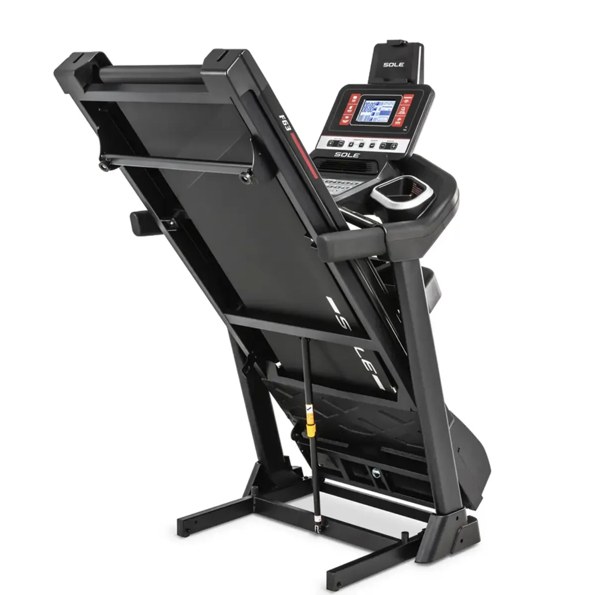 SOLE F63 folding treadmill with 20 x 60 running deck