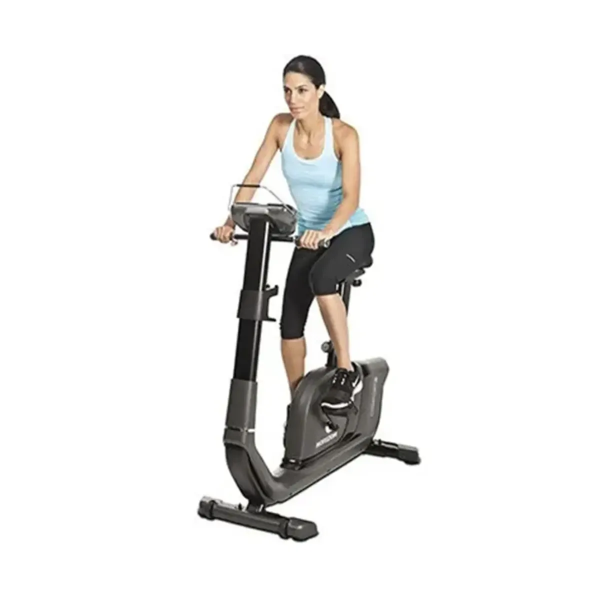 Horizon Comfort U upright exercise bike with tablet rack and LCD display
