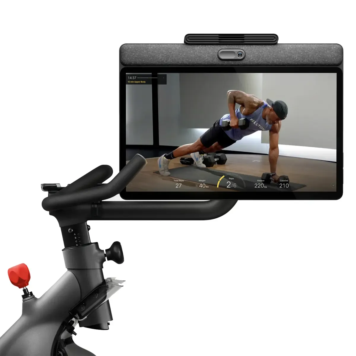 Peloton Exercise bike with movement-tracking camera and Sonos-tuned audio