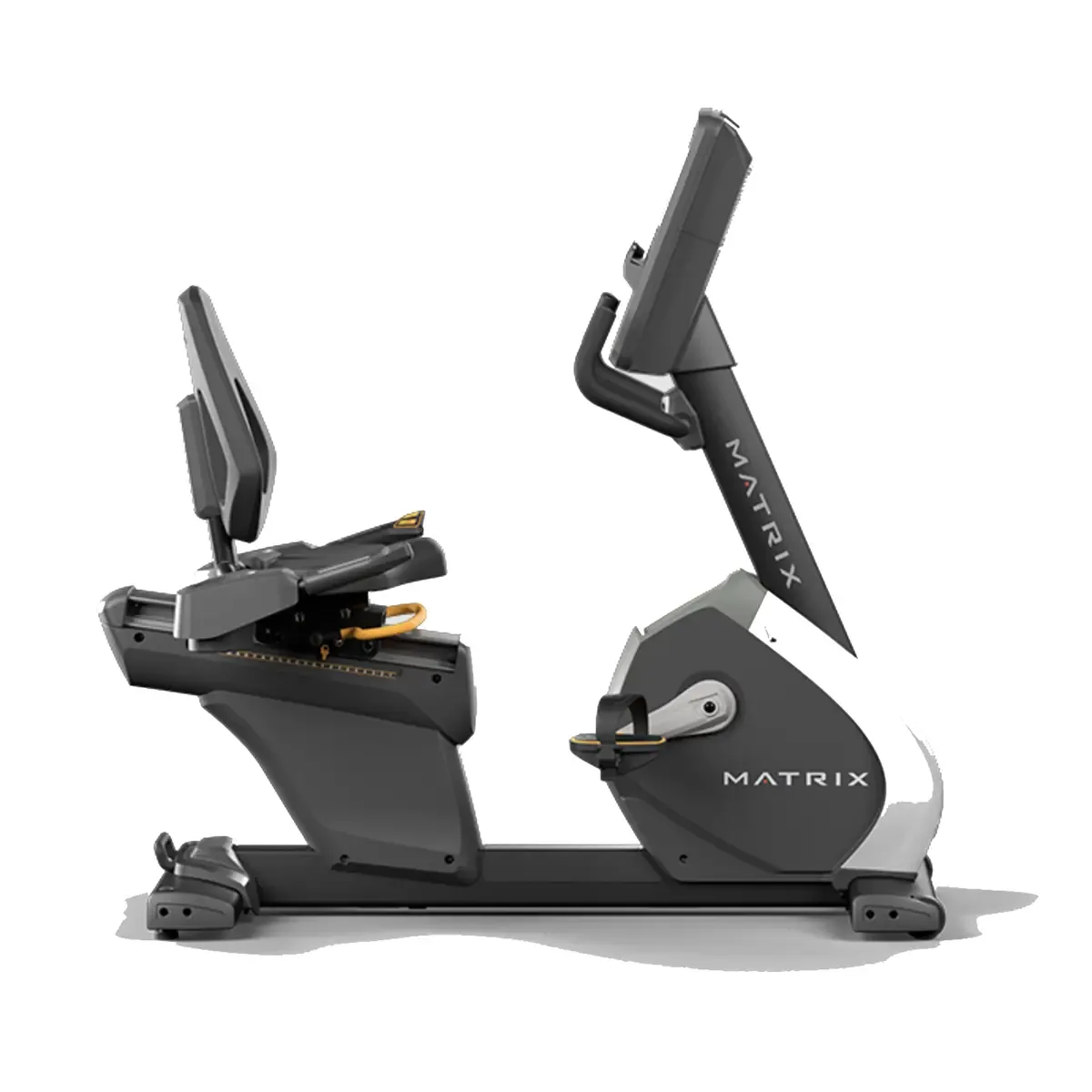 Matrix Performance Premium LED Commercial recumbent bike with ergonomic seat and back support