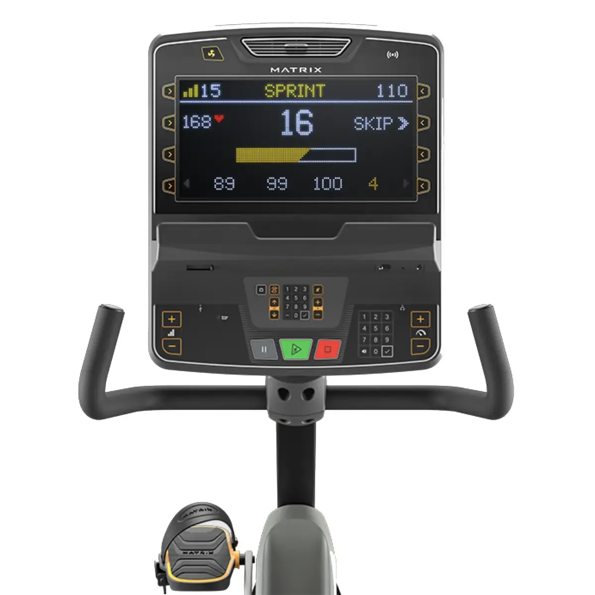 Matrix Performance Premium LED recumbent cycle for heart rate and low-impact cardio training