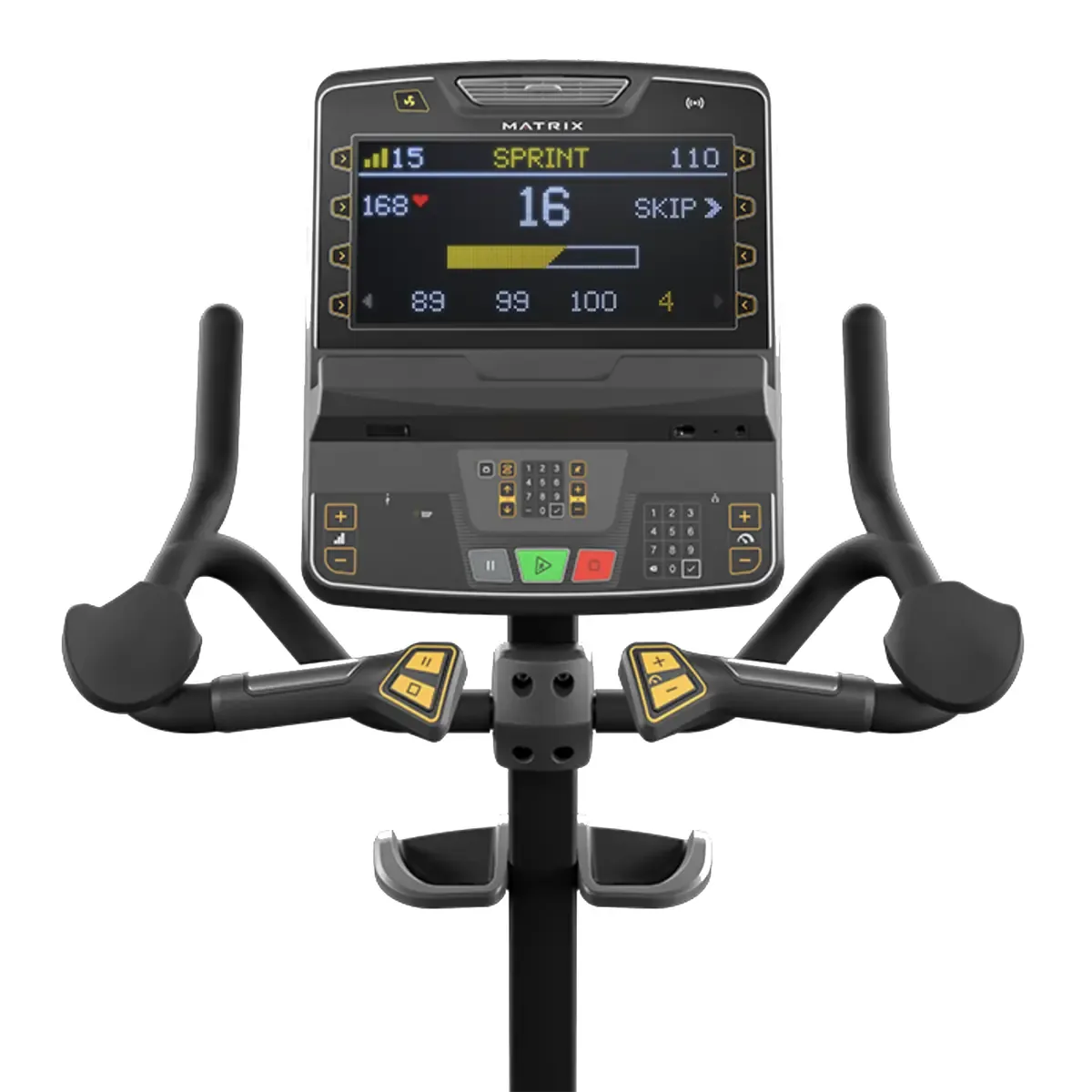 Matrix Endurance Premium LED Upright Cycle for heart rate and interval training