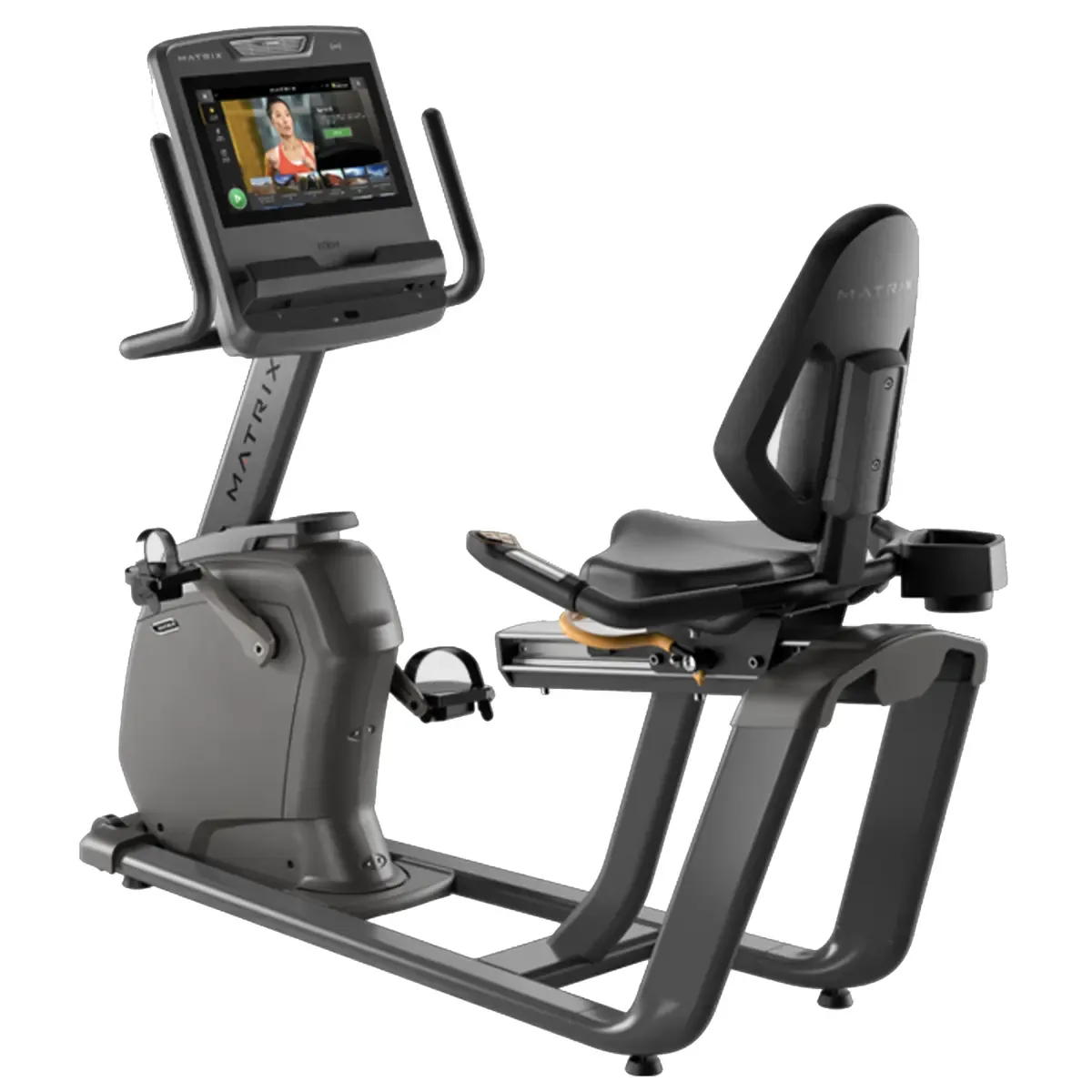 Matrix Lifestyle Touch Recumbent Cycle with 16-inch touchscreen