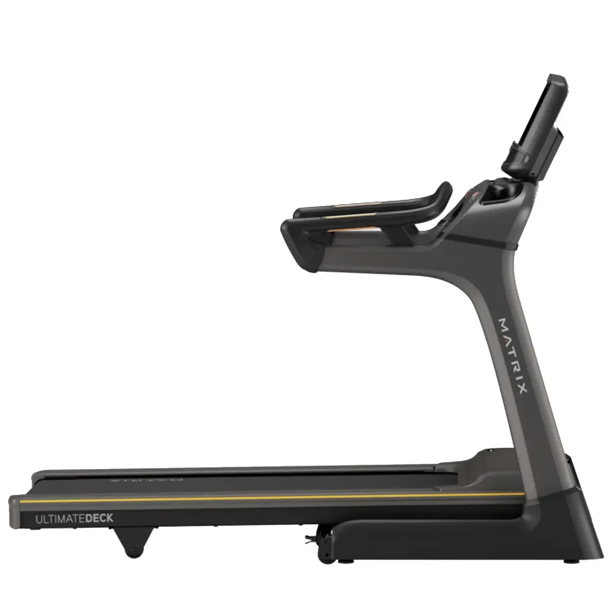Matrix folding treadmill with 20 x 55 running surface