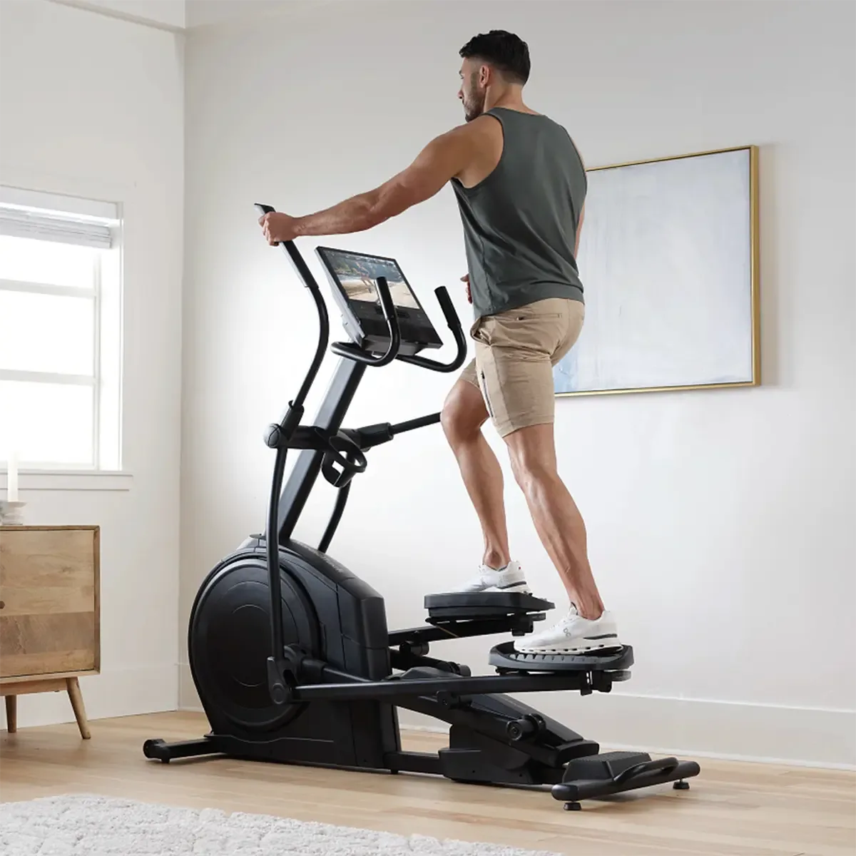 Home workout on NordicTrack AirGlide 16 Elliptical with iFIT