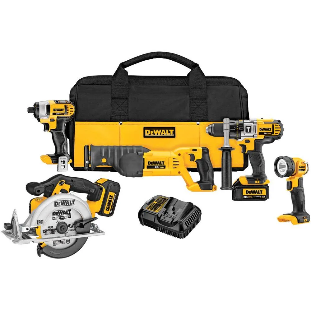 NEW DEWALT 20V MAX PREMIUM 5-TOOL COMBO KIT