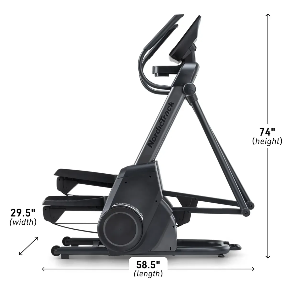 Home workout on NordicTrack elliptical with iFIT support