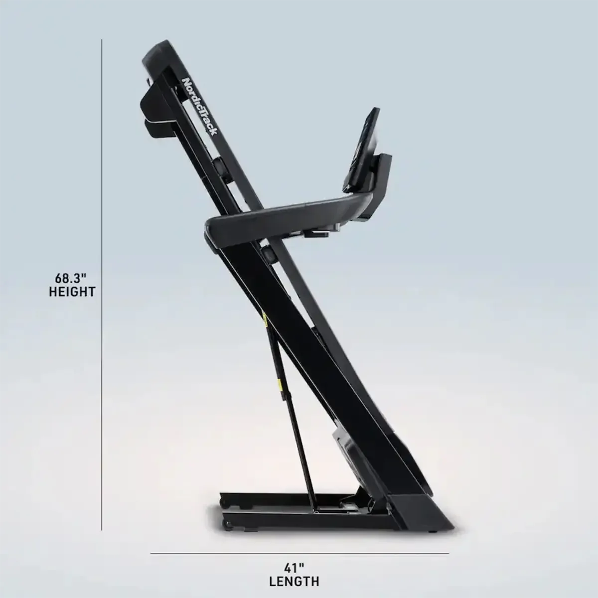 Home running workout on NordicTrack treadmill with iFIT support