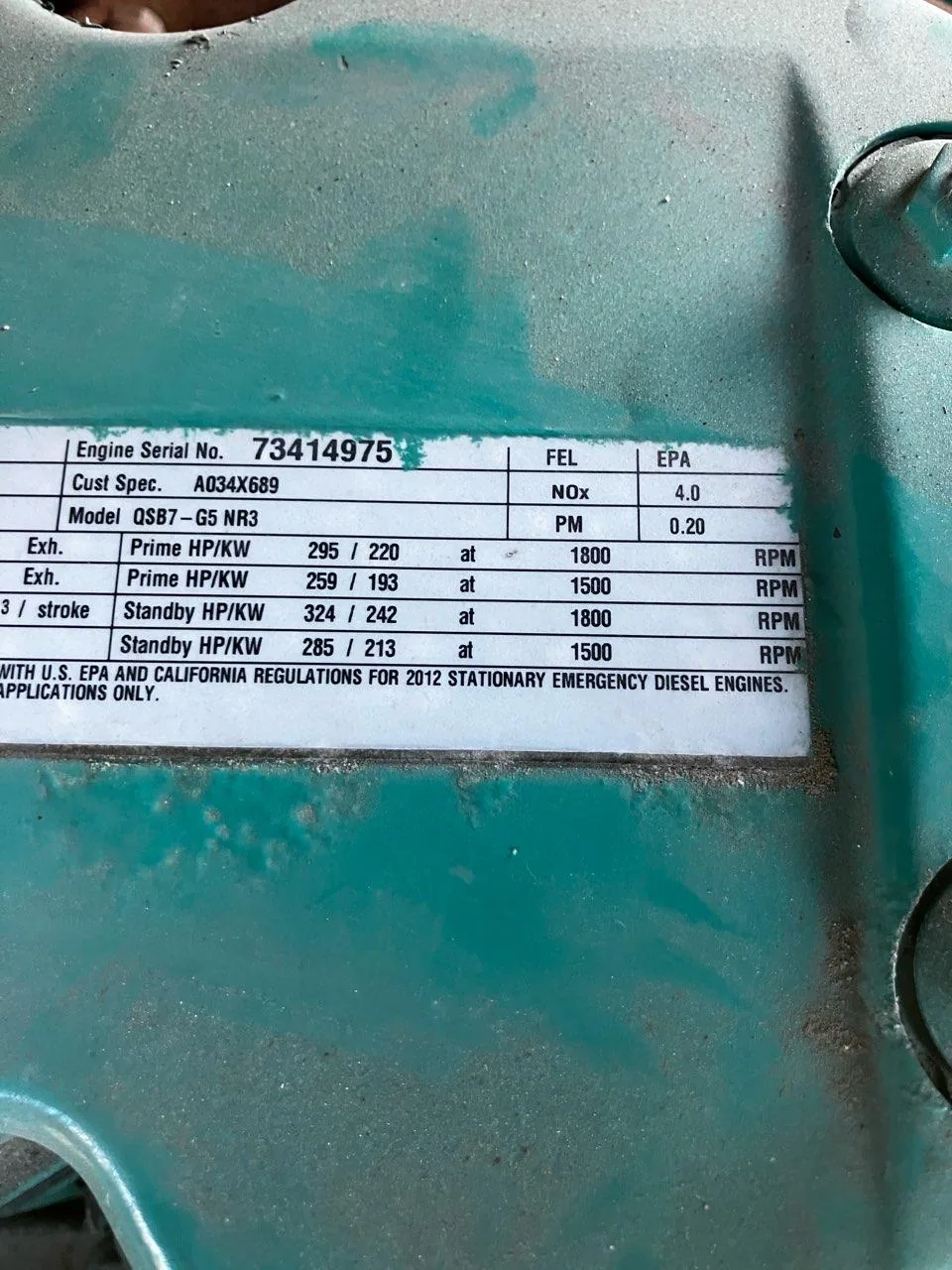 Cummins DSGAE QSB7 – 200KW Tier 3 Diesel Generator Set