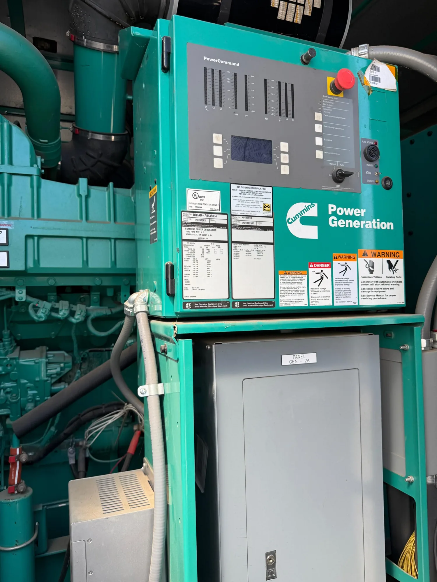Cummins DQFAD / QST30 – 1000KW Tier 2 Diesel Generator Sets (2 Available)