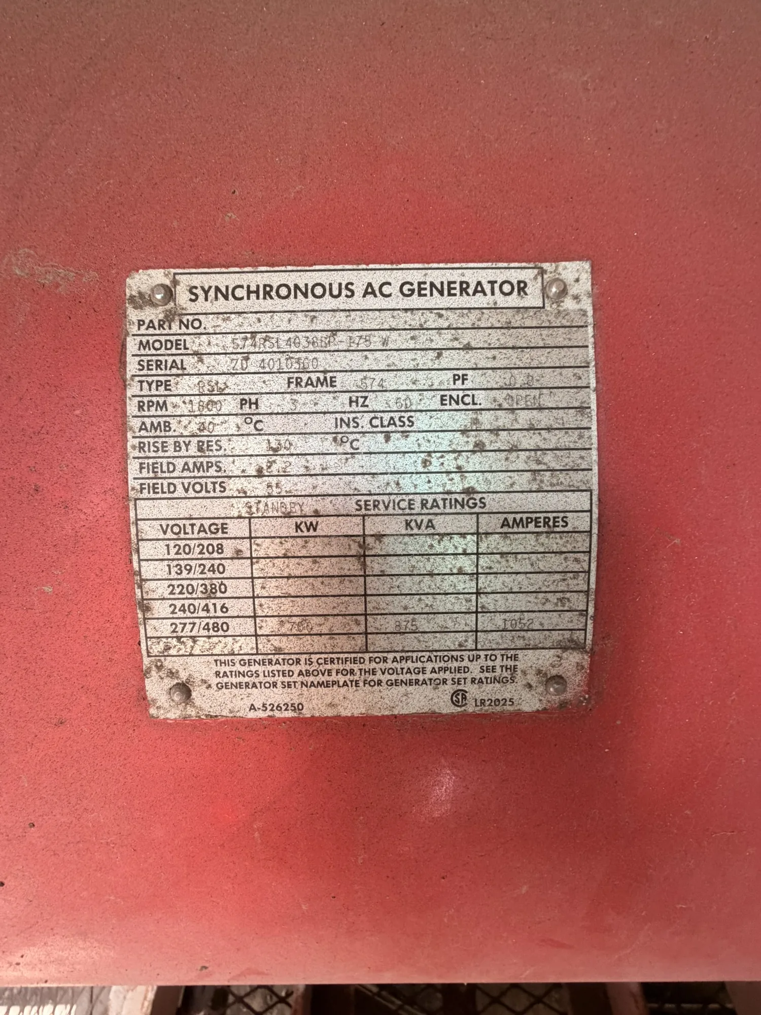 Detroit Diesel 16V92TA – 700KW Diesel Generator Set