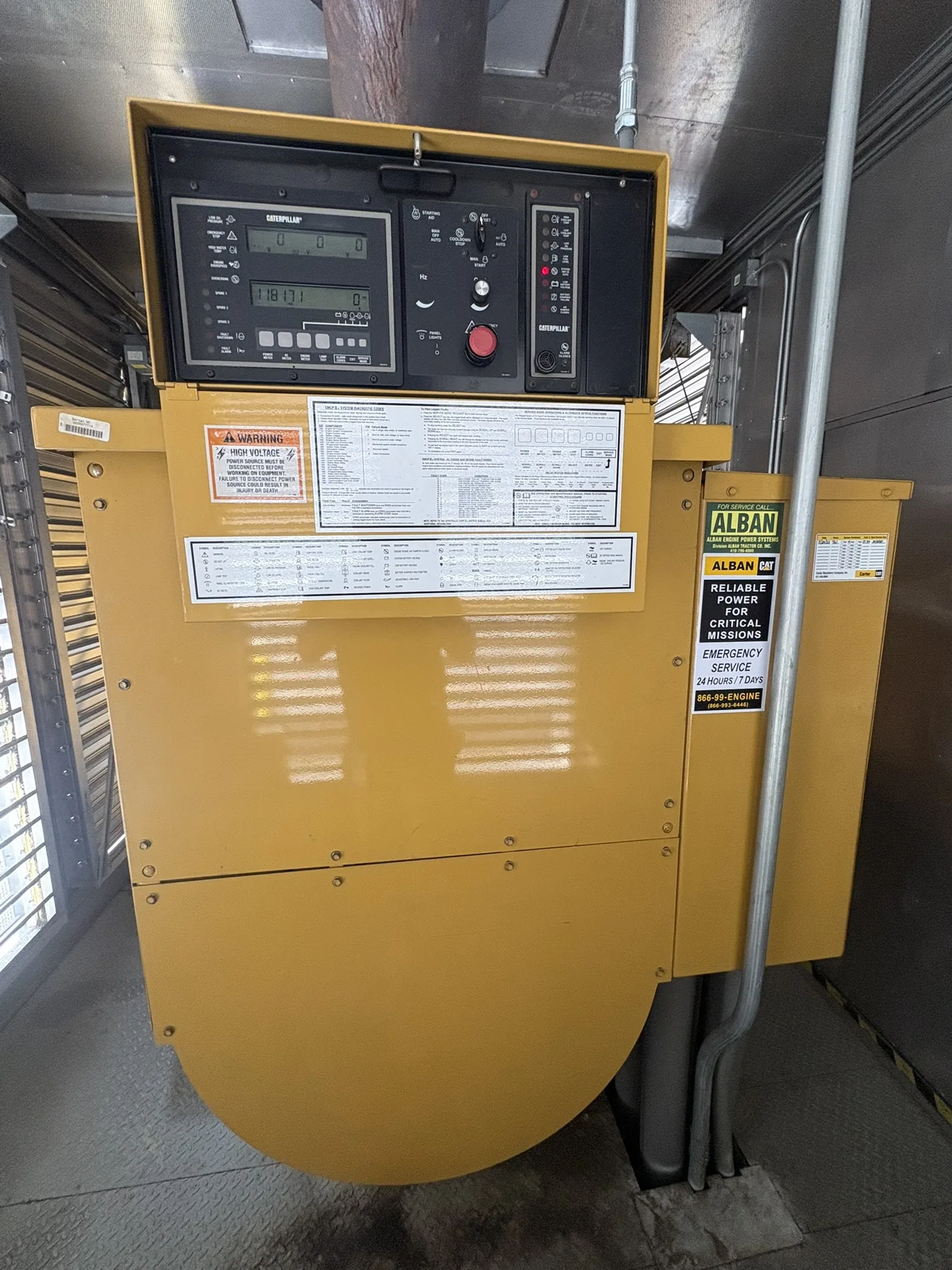 Caterpillar 3512 – 1250KW Enclosed Diesel Generator Set (2 AVAILABLE)