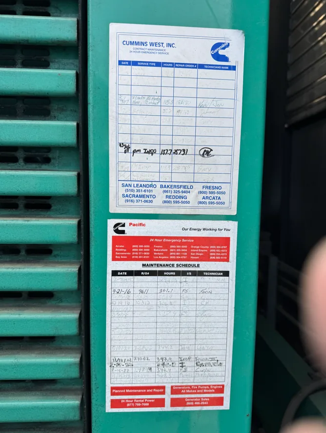 Cummins DFLE/KTA50 – 1500KW Diesel Generator Set (2 Available)