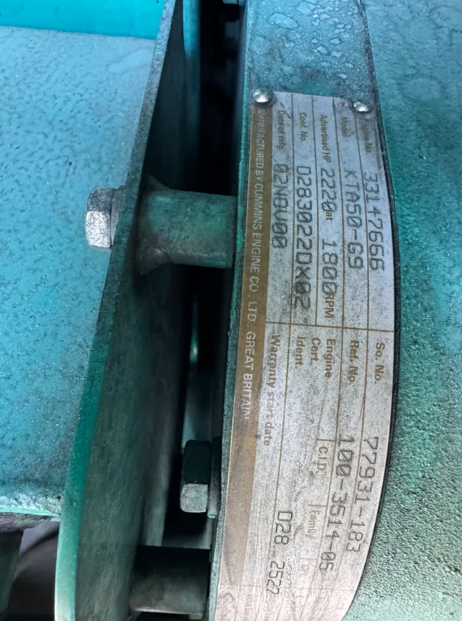 Cummins DFLE/KTA50 – 1500KW Diesel Generator Set (2 Available)