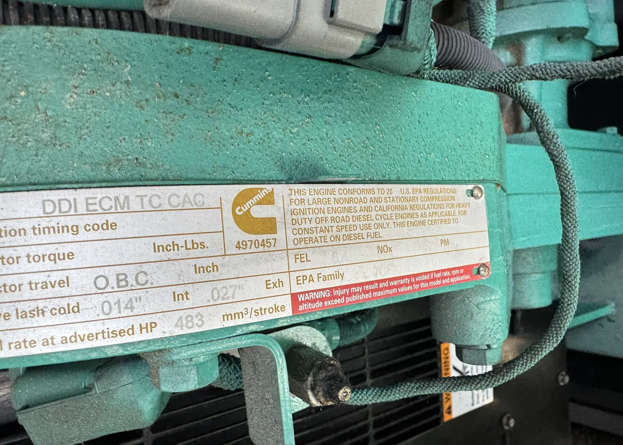 Cummins DQGAB / QSK50 – 1500KW Tier 2 Diesel Generator Set