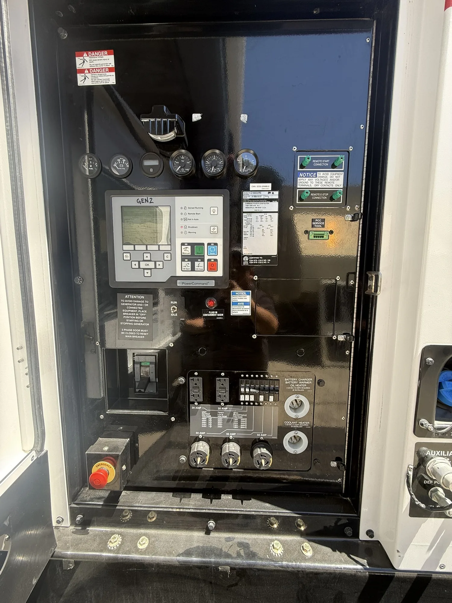 Cummins C100D2RE – 100KW Tier 4 Final Rental Grade Portable Diesel Generator Set