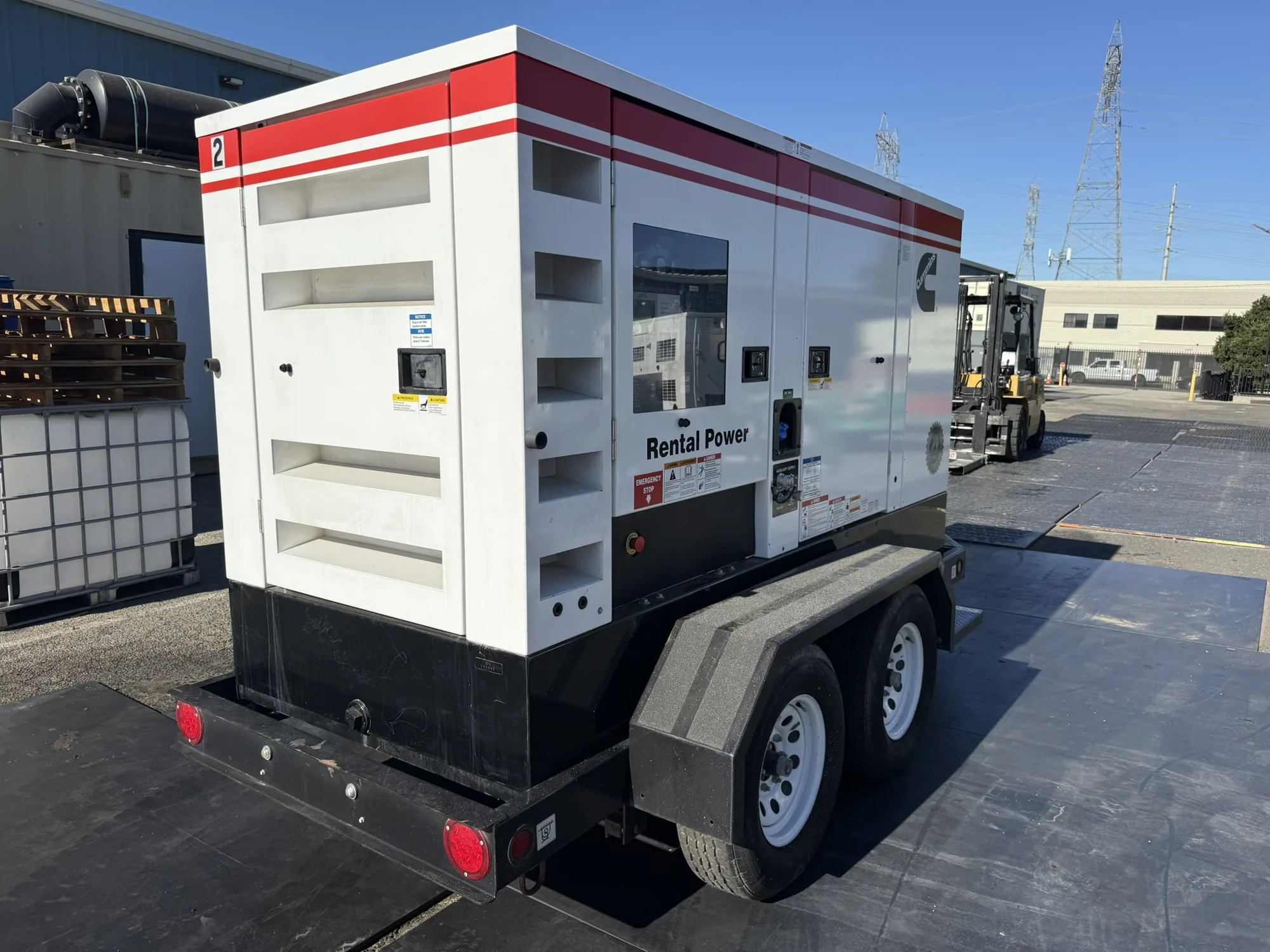 Cummins C100D2RE – 100KW Tier 4 Final Rental Grade Portable Diesel Generator Set