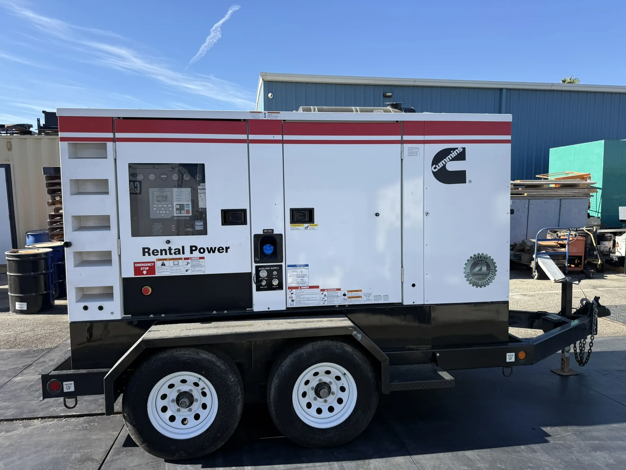 Cummins C100D2RE – 100KW Tier 4 Final Rental Grade Portable Diesel Generator Set