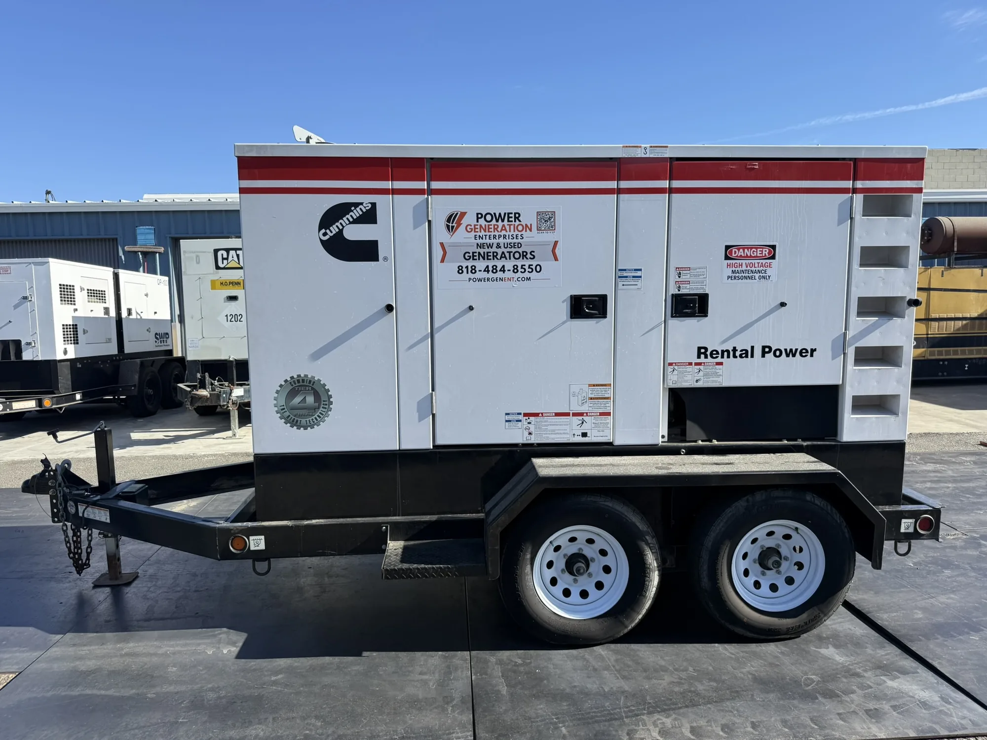 Cummins C100D2RE – 100KW Tier 4 Final Rental Grade Portable Diesel Generator Set